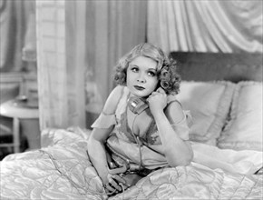 Dorothy Dell, on-set of the Film "Little Miss Marker", 1934