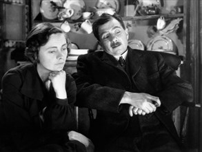Celia Johnson, Robert Newton, on-set of the Film "This Happy Breed", 1944