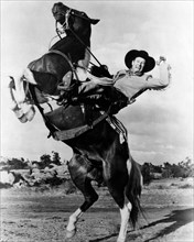 Bill Elliott, Portrait on Bucking Horse, circa 1940's