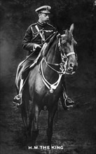 King George V, of United Kingdom, Portrait on Horse, circa late 1920's