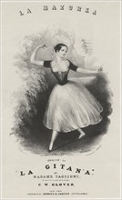 La Mazurka, Danced in La Gitana by Madame Taglioni, Artist William H. Hewitt, Lithograph by Nathaniel Currier, circa 1840's