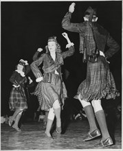 High School Students From Fayetteville, NC, Performing Highland Fling at Carolina Folk Festival, North Carolina, USA, 1955