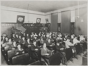 Students in Classroom, 8th Grade Portrait, USA, circa 1910's