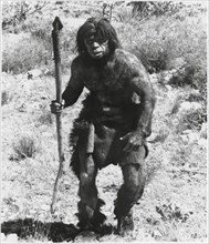 Caveman, Publicity Portrait, on-set of  the Documentary Film “Up From the Ape” (aka The Animal Within), 1975