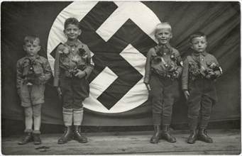 Four Boys, Hitler Youth, Germany, circa 1935