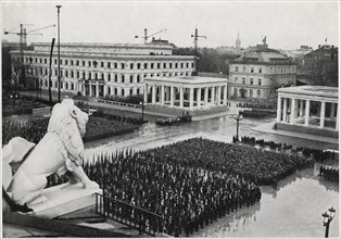 Nazi Party Formation, Konigsplatz, Munich, Germany, November 9, 1935