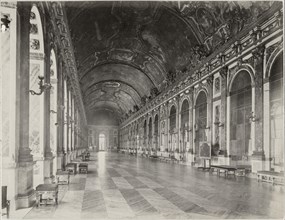 Galerie des Glaces (Hall of Mirrors), Palace of Versailles, France, Albumen Photograph, circa late 19th Century