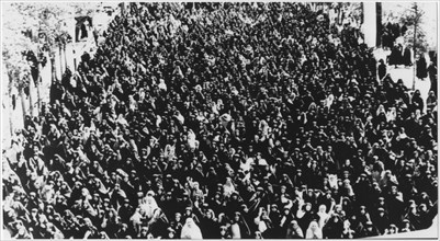 Mass Demonstration Against Occupation of Palestine by Israel, Tehran, Iran, August 8 1980
