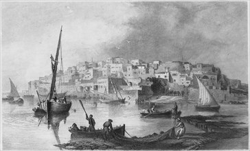 View of Joppa (Jaffa), From the South, Drawing A.C. Warren, Engraving by James Ditthie, circa 1882