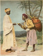 Arabian Waterman, McLaughlin’s Coffee, W. F. McLaughlin & Co., Trade Card, 1893
