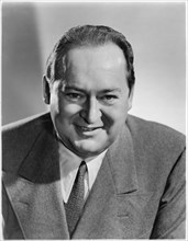 Edward Arnold, Publicity Portrait, on-set of the Film "The Youngest Profession", MGM, 1943