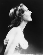 Actress Jean Arthur, Profile, Portrait, 1935