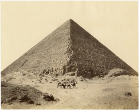 Great Pyramid, Cheops, Egypt, Albumen Print, circa 1880