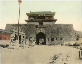 Cloud Tower, Entrance to Celebration Hall, Summer Palace, Beijing, China, circa 1930