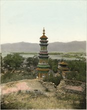 Jade Peak Pagoda, Beijing, China, circa 1930