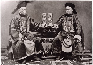 Imperial Mandarin Ministers, Mandarin Square, China, circa 1900