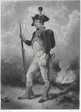 Continental Soldier, North, Painted by Alonzo Chappell, Engraving by John C. McRae, circa 1820
