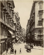 Street Scene, Via Roma (now Toledo) Naples, Italy, Albumen Print, circa 1880