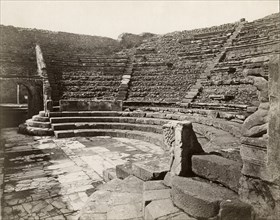Teatro Maggiore o Scoperto, Pompeii, Italy, circa 1880