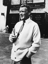John Mills, on-set of the Film "The Chalk Garden", 1964