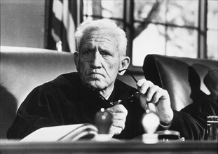 Spencer Tracy, on-set of the Film "Judgment at Nuremberg", 1961