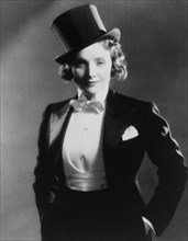 Marlene Dietrich, on-set of the Film "Morocco", 1930