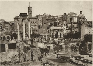 Forum toward the Capitol, Rome, Italy, circa 1910
