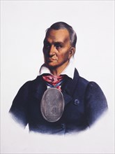 Red Jacket, Seneca Orator and Chief of the Wolf Clan, Lithograph from an 1828 Painting by Charles Bird King