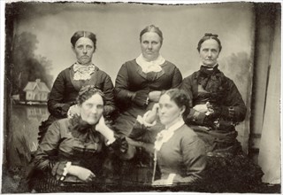 Portrait of Five Adult Women, circa 1870