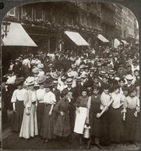 Female Employees of Famous Dressmaking Shops of Paquin and Worth, Paris, France, Underwood & Underwood, Single Image of Stereo Card, Circa 1915