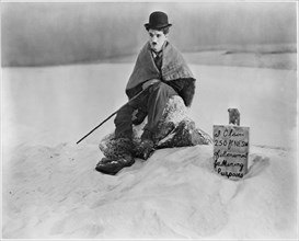 Charles Chaplin, on-set of the Silent Film “The Gold Rush”, 1925