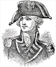 General John Burgoyne (1722-92), British Army Officer and Politician, Engraving, 1889