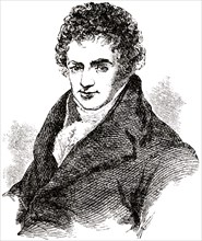 Robert Fulton (1765-1815), British-American Engineer and Inventor who is Widely Credited with the Development of the Steamboat, Portrait, Engraving, 1889