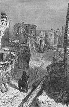 "A Dead Town of the Aztecs”, by Artist A. Bobbett, Book Illustration from “Indian Horrors or Massacres of the Red Men”, by Henry Davenport Northrop, 1891
