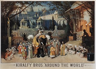 Kiralfy Brothers' Spectacle, Around the World, Poster, circa 1882