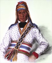 Yoholo-Micco, Creek Chief, Lithograph by McKenney and Hall after a Painting by Charles King Bird, 1838