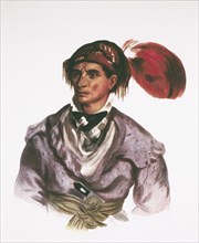 Tahchee, Cherokee Chief, Painting by Charles Bird King, circa 1830's