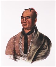 Joseph Brant, Thayendanega, Mohawk War Chief, Chief of Iroquois Confederacy, Lithograph, circa 1830's
