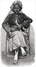 Portrait of Somalian Man, Africa, Illustration, 1885