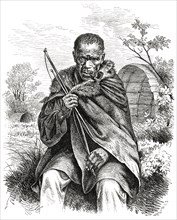 Roviman, Bushman of Cape Colony, Africa, Illustration, 1885