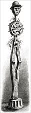 Idol from Gabun Region, Africa, Illustration, 1885