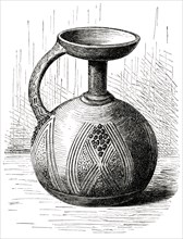 Clay Vessel from Lower Niger, Africa, Illustration, 1885