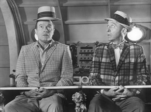 Bob Hope and Bing Crosby, on-set of the Film, "The Road to Hong Kong", 1962