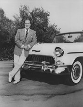 Bob Hope, Portrait with Chevy Convertible, 1956
