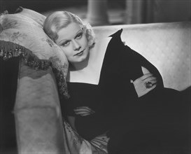 Jean Harlow, on-set of the Film, "Personal Property", 1937