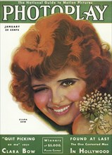 Clara Bow, Cover of Photoplay Magazine, January 1931