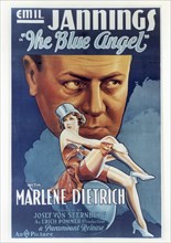 Marlene Dietrich and Emil Jannings, Movie Poster, "The Blue Angel (Der blau Engel), Paramount Pictures, 1931