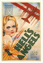Jean Harlow, Portrait, Movie Poster, "Hell's Angels", 1930