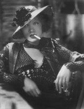 Marlene Dietrich, on-set of the Film, "Blonde Venus", 1932
