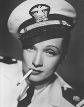 Marlene Dietrich, on-set of the Film, "Seven Sinners", 1940